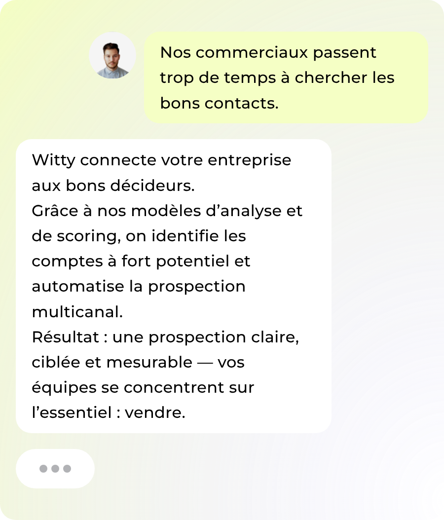 Witty | Agence IA commerciale